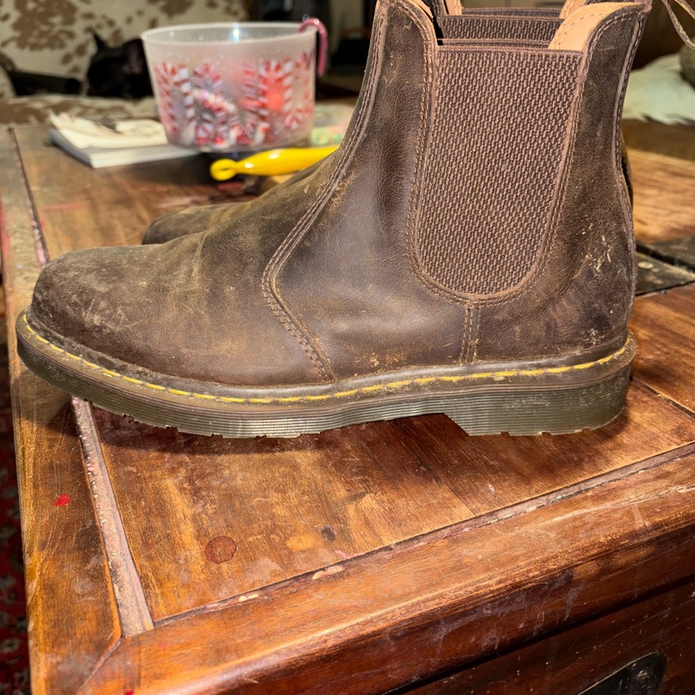 Dr. Martens Dark Brown Leather Boots